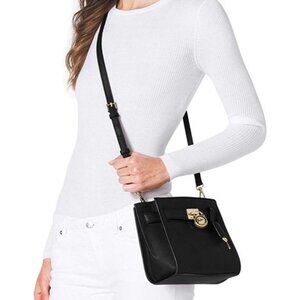 Michael Kors Hamilton Mini Traveler Black Bag